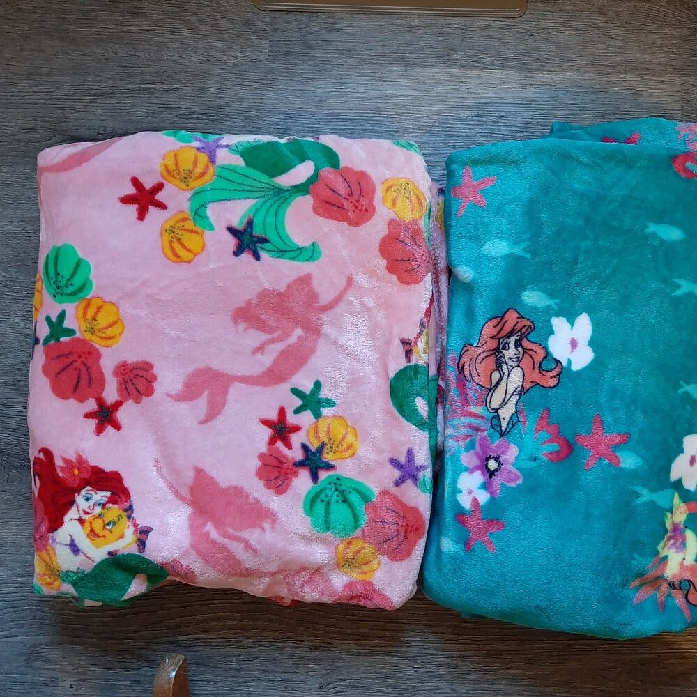 Disney's Ariel fleece throw blankets